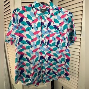 BONOBOS Men’s Riviera Short Sleeve Shirt Patterned